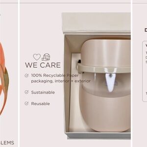 LED flight therapy Eco-Friendly Beige Cup with Lid